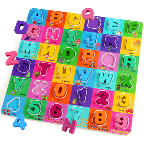 ABC 123 WOODEN PUZZLE