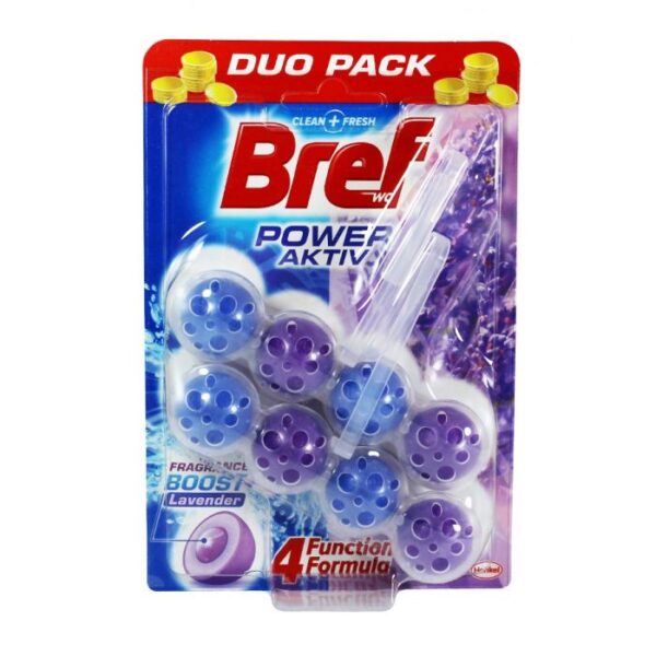 BREF WC BLOCK DUO POWER LAVENDER 2X50G