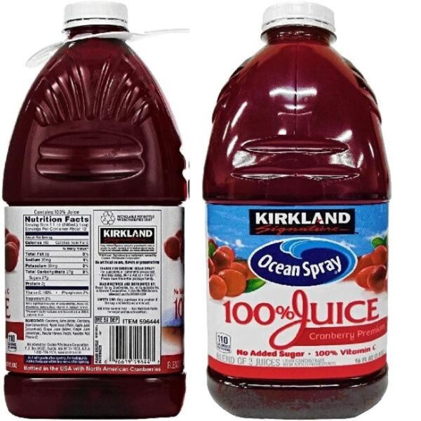 KIRKLAND OCEAN SPRAY CRANBERRY 2.83LT