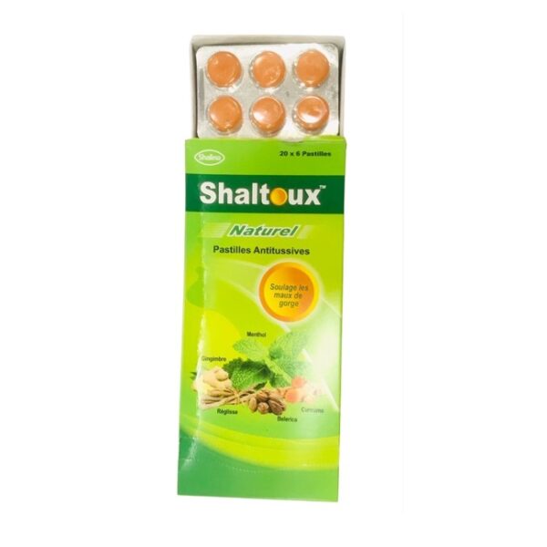 SHALTOUX NATURAL COUGH TOFFE JAR 200PCS ORANGE