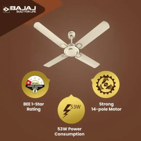 BAJAJ CEILING FAN REGAL GOLD NXG 4BLADE