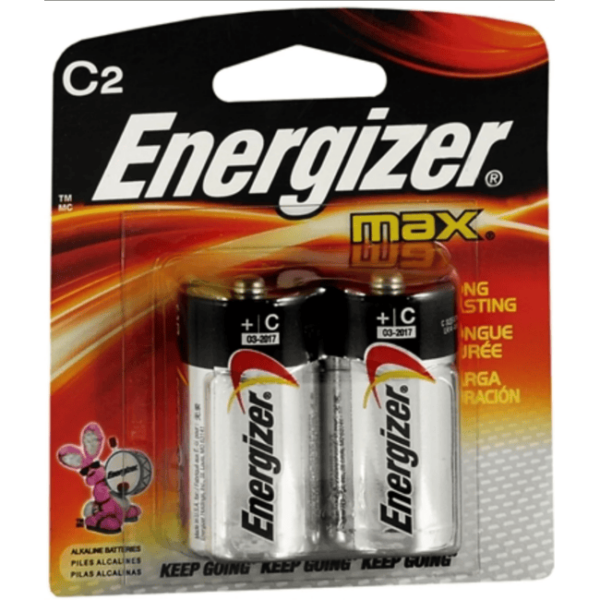 ENERGIZER BATT C PACK 2