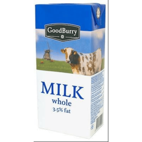 GOODBURRY UHT MILK(FULL CREAM) 1LT