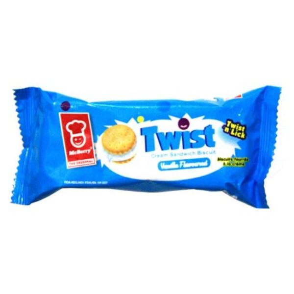 TWIST CREAM BISCUIT VANILLA 36G