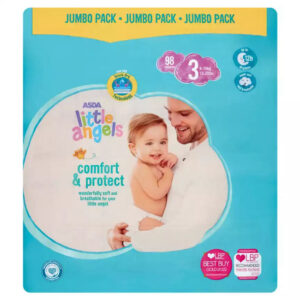 LITTLE ANGELS DIAPER 2(3-6KG) 60PCS