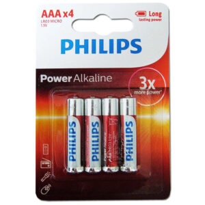 PHILIPS PREM. ALKA. BATT AAA PK 4 LRO3